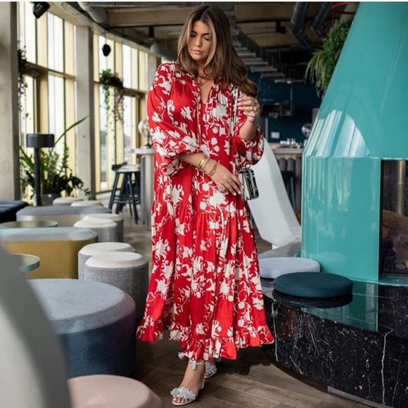 JOHANNA ORTIZ x H&M VOLUMINOUS SATIN DRESS - Picture 7 of 12